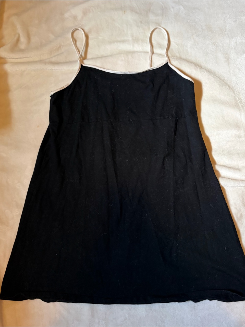 H&M Black Dress with White Trim Detail